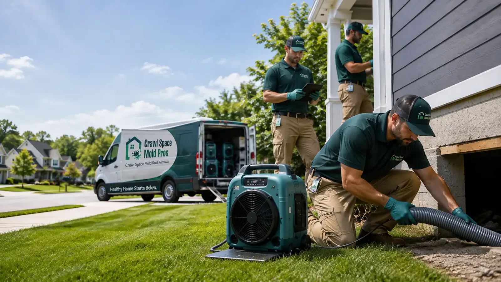 Crawl Space Mold Removal in Portland, PA